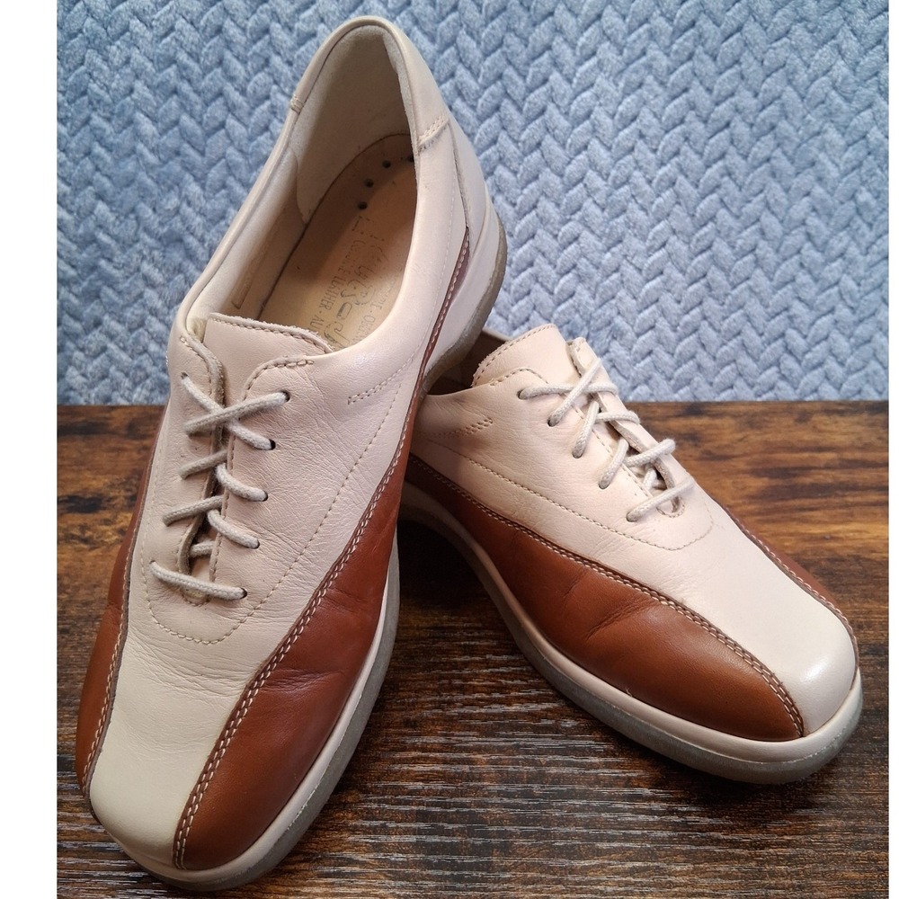 Mephisto Air-Jet Leather City Walking Shoes Gum Sole Oxfords Womens 7 US Comfort